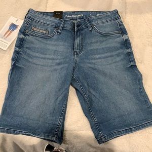 Calvin Klein Denim Shorts. Size 6. Brand new with tags.